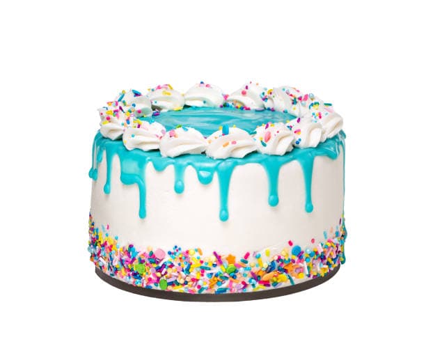 niebieski tort